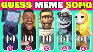 GUESS MEME SONG | ️ Skibidi Toilet, MrBeast, Grimace, Wednesday, John Cena, Boywithuke, Smurf Cat