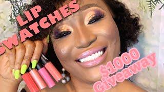 @COSMAKERY LIPGLOSS REVIEW + SWATCHES|| WORST LIPGLOSS  || Garbie'Signature