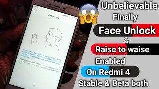 Face Lock Enabled on Redmi 4/4x in MIUI 10 Stable or Beta both | many more new features