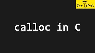 calloc function In C Programming