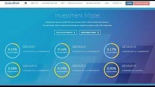 [СКАМ] Geniushash Новый bitcoin хайп проект