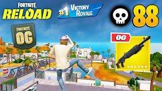 88 Elimination Solo Vs Squads Reload "Zero Build" Gameplay Wins (Fortnite RELOAD chapter 6)