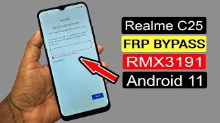 Realme C25 FRP Bypass | Realme C25 (RMX3191) Google Account Bypass Android 11 Without Pc |