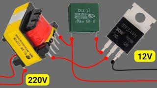 Make most simple  inverter 12V TO 220V