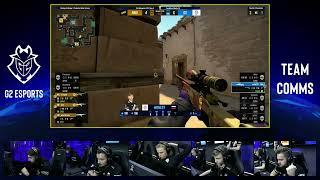 G2 Teamspeak reaction m0NESY 1v3 Clutch IEM Katowice 2022