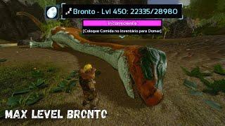 MAX LEVEL BRONTOSAURUS TAMING!! |ARK SURVIVAL EVOLVED MOBILE EP13 S1 (domando bronto level máximo)