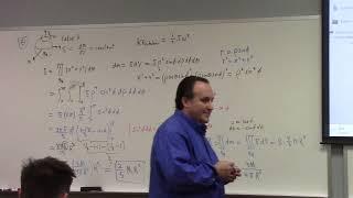 Multivariate Calculus: moment of inertia for sphere, integral change bounds, 10-20-23