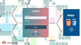 Cara membuat Form login dengan HTML dan CSS | Tutorial HTML untuk pemula