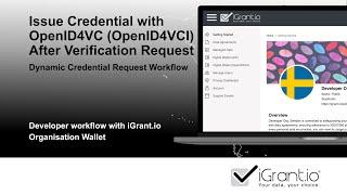 Step-by-Step Guide to Issue Credentials with OpenID4VC | Dynamic Credential Request | iGrant.io