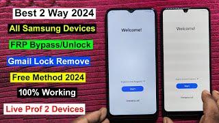 "Best 2 Way 2024" All Samsung FRP Bypass Android 12/13/14/ Gmail Lock Remove Samsung FRP Bypass 2024