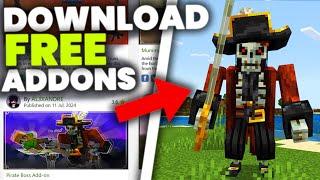How To Use/Install FREE Addons (Minecraft Bedrock/MCPE/Console/Windows) 1.21+