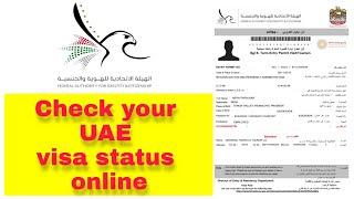 How to check UAE visa status online. check validity with passport number .