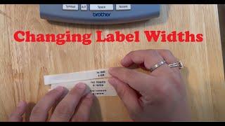 Changing label widths on your Brother PT-1880 P-touch label maker
