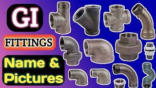 GI Fittings Name And Pictures | GI Plumbing Materials Names | All Gi Fittings Name| Plumbing fitting