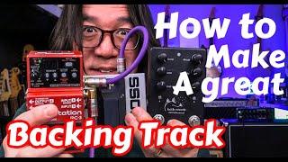 How To Make A Simple Backing Track By Yourself  Must Know 3Levels  Boss RC-3 Looper Pedal