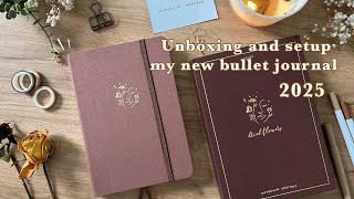 2025 bullet journal: Unboxing & Review | tsuki Dried Flowers | ft: notebook therapy