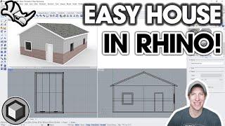 How to MODEL A HOUSE in Rhino - Beginner Tutorial!