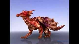 Dragon old animation (run and walk cycle)