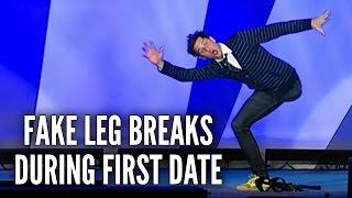 Fake Leg Breaks During First Date | Josh Sundquist Comedy