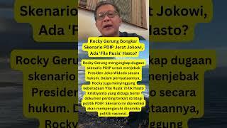 Rocky Gerung Bongkar Skenario PDIP Jerat Jokowi, Ada 'File Rusia' Hasto?