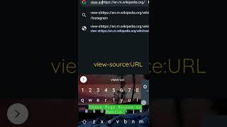 View Page Source on Mobile.