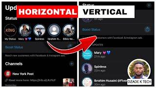 How to Bring Back the Vertical Status Style in WhatsApp Latest Update