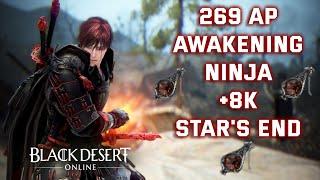 BDO | Star's End | Awakening Ninja 269 AP 8k+/hr (Yellow Loot Scroll)