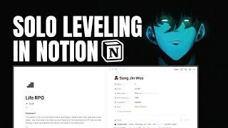 Solo Leveling in Notion - A COMPLETE WALKTHROUGH