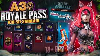 A3 Royal Pass Leaks | 1 To 100 RP Rewards | Pubg Mobile A3 Royal Pass 3D Leaks | PUBGM