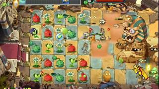 Plants vs Zombies 2 Online QQ - Ancient Egypt Level 10-1 Finnal Boss