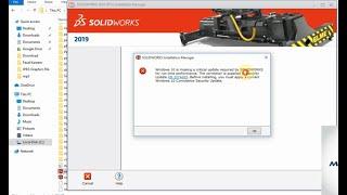 SolidWorks Installation Error KB 3074683 window Security Update error