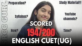 How to prepare for ENGLISH CUET2024 || Full Strategy by SRCC Student#english#cuetug#cuet2024