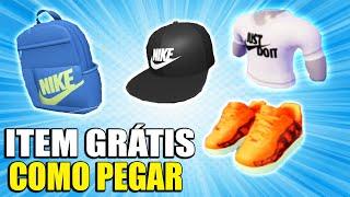 COMO GANHAR OS NOVOS ITENS GRATIS NO ROBLOX!  [Nike Elemental Backpack, Nike Pro Cap]