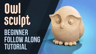 Owl Sculpt - Follow Along Tutorial - Blender 2 8