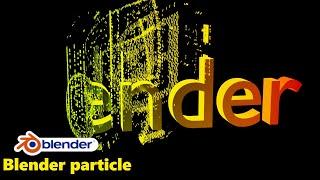 Text turning into particles tutorial in Blender - Blender 3.0, blender 3.1