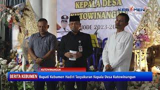 Bupati Kebumen Hadiri Tasyakuran Kepala Desa Kutowinangun