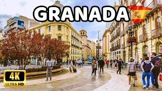 [4K] GRANADA Spain Fantastic City Walking Tour Autumn 2023 | Andalucía