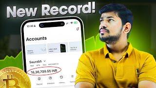 New Milestone  | 14 Lakh+ Profit in Crypto Trading | Live Crypto Trading - Powell Speech and Trade