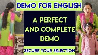 A perfect demo class for English subject