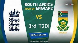 Highlights: 3rd T20I, England vs South Africa | 3rd T20I, England vs South Africa