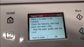 Fix error 1003 and 1300 on Canon Pixma Printers TS6120 TS6220 TS8220 TS8120