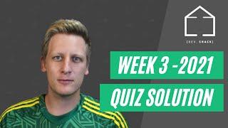 Javascript - Quiz - Week 3