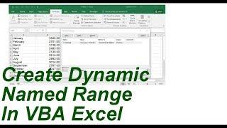 Create Dynamic Named Range In  Excel VBA