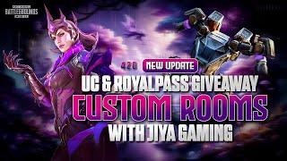 RP ROOMS  | ROYAL PAS GIVEAWAY  Custom Room420 Jiya Noobri live  | Join US #pubggirl #foryou