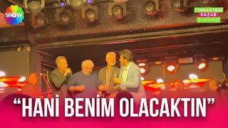 Haluk Levent'e Talat Bulut ve Erdal Özyağcılar sahnede eşlik ettiler