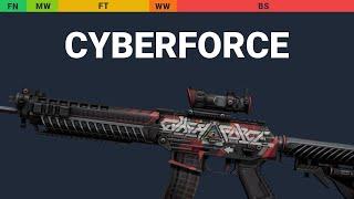 SG 553 Cyberforce - Skin Float And Wear Preview
