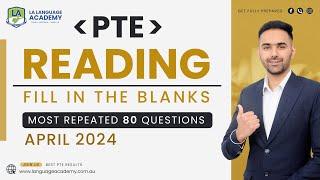 PTE Reading Fill in the Blanks | April 2024 | Ream Exam Predictions | Language Academy PTE