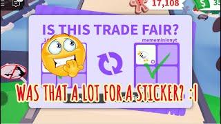 AHHH  IS THIS SEAGULL YELL ANIMATED STICKER WORTH IT  OR I OVERPAID?  W/F/L?  Adopt Me - Roblox