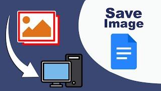 how to save images from Google Docs to the computer