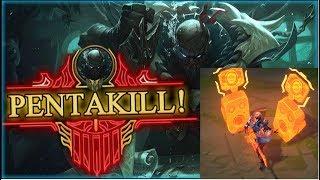 PYKE INSANE 1v5 PENTAKILL!!!!!!!